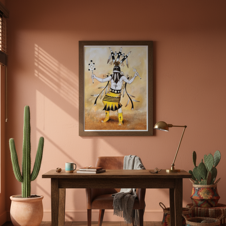 ues my firedancer print in the frame